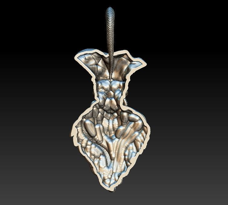 Undead Pirate Skull Pendant | 999 Fine Silver 54mm | Handmade USA