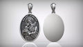 St. Joseph Medallion Pendant | 999 Fine Silver 30mm | Handmade USA