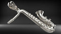 Saxophone Pendant | 999 Fine Silver 26mm | Handmade USA