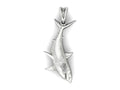 Great White Shark Pendant | 999 Fine Silver 25mm | Handmade USA