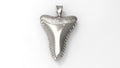 Shark Tooth Pendant | 999 Fine Silver 33mm | Handmade USA