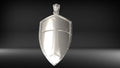 Crusader Shield Pendant | 999 Fine Silver 35mm | Handmade USA