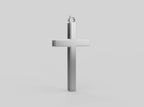 Simple Cross Pendant | 999 Fine Silver 22mm | Handmade USA