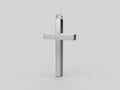 Simple Cross Pendant | 999 Fine Silver 22mm | Handmade USA