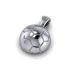 Soccer Ball Pendant | 999 Fine Silver 30mm | Handmade USA