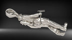 Firefighter with Axe Pendant | 999 Fine Silver 39mm | Handmade USA