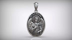 St. Gabriel Medallion Pendant | 999 Fine Silver 30mm | Handmade USA