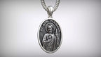 St. Jude Medallion Pendant | 999 Fine Silver 30mm | Handmade USA