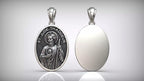 St. Jude Medallion Pendant | 999 Fine Silver 30mm | Handmade USA
