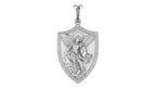 St. Michael Shield Pendant | 999 Fine Silver 25mm