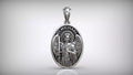 St. Michael Medallion Pendant | 999 Fine Silver 30mm | Handmade USA