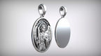 St. Michael Medallion Pendant | 999 Fine Silver 30mm | Handmade USA