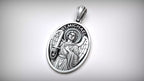 St. Michael Medallion Pendant | 999 Fine Silver 30mm | Handmade USA