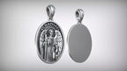 St. Raphael Medallion Pendant | 999 Fine Silver 30mm | Handmade USA