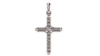 Coiled-Wire Style Cross Pendant | 999 Fine Silver