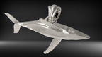 Humpback Whale Pendant | 999 Fine Silver 25mm | Handmade USA